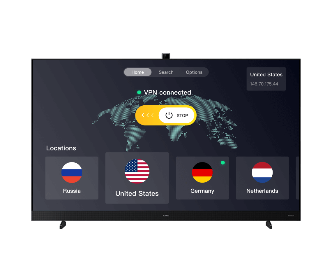 Android TV client interface screenshot